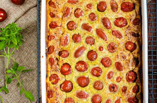 recette clafoutis healthy tomate cerise